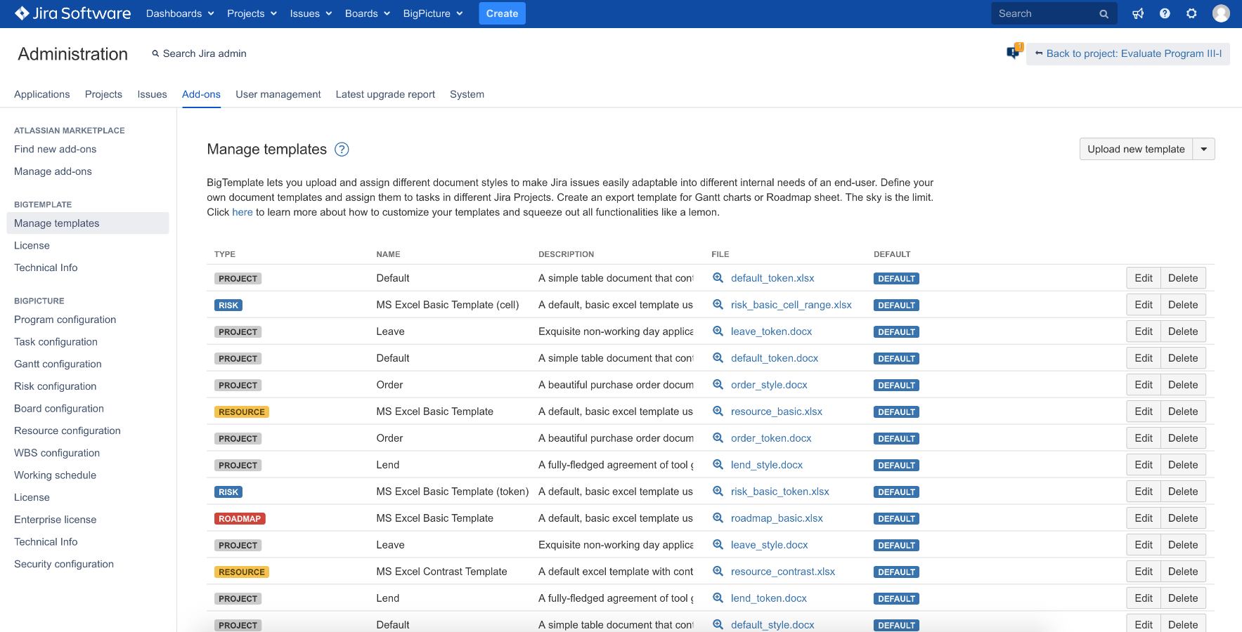 Bigtemplate – Export To Pdf, Word, Excel | Atlassian Marketplace Within Word Cannot Open This Document Template