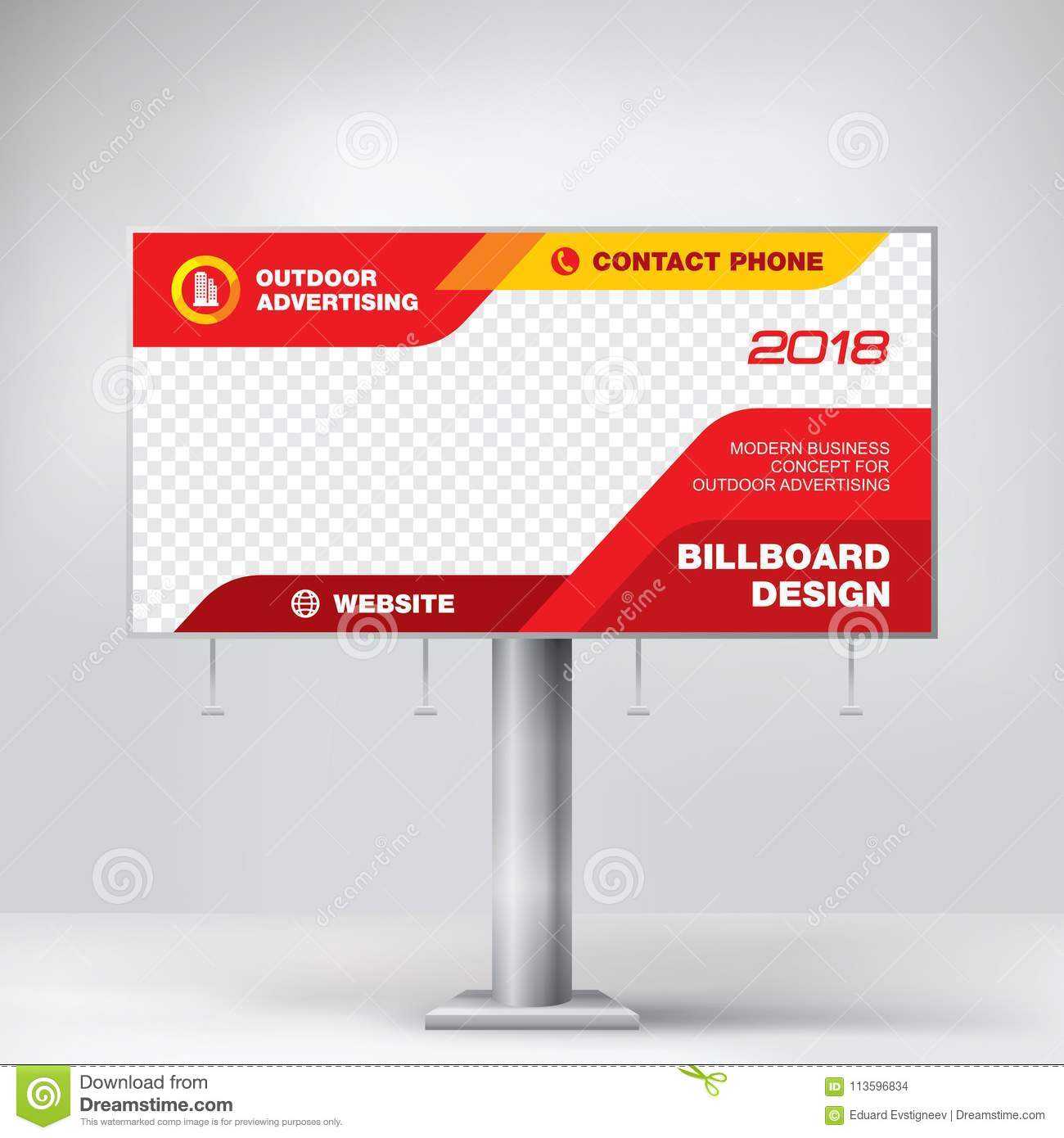 Billboard Design, Template Banner For Outdoor Advertising For Outdoor Banner Design Templates