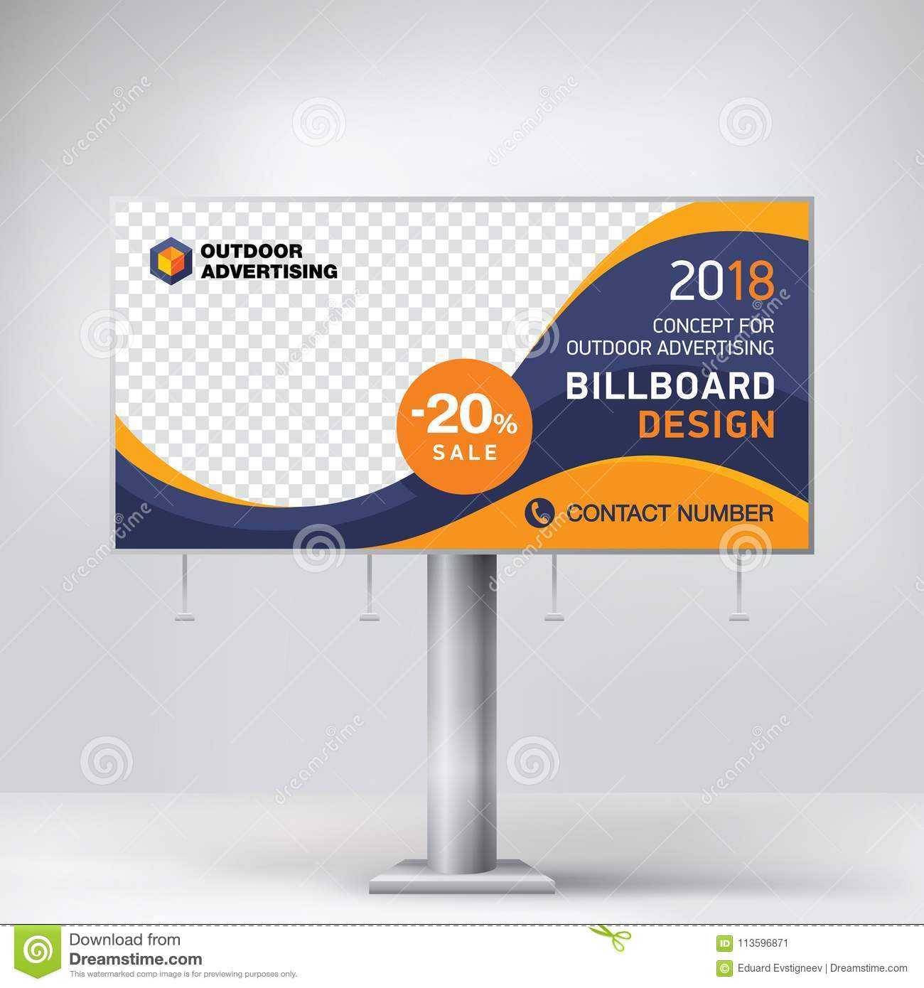 Billboard Design, Template Banner For Outdoor Advertising For Outdoor Banner Design Templates