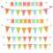 Blank Banner, Bunting Or Swag Templates For Scrapbooking Parties,.. Within Free Blank Banner Templates