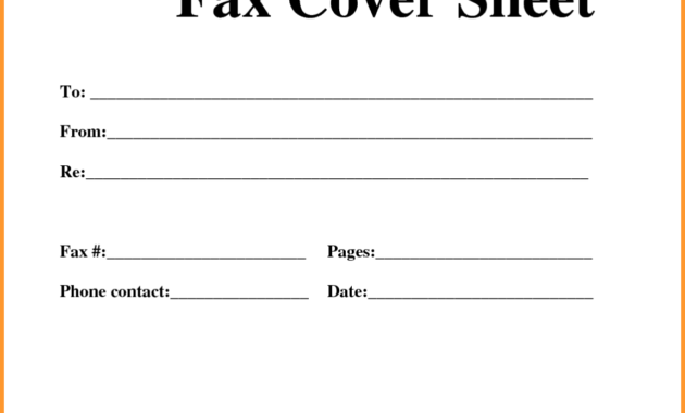 Blank Fax Template - Calep.midnightpig.co for Fax Cover Sheet Template Word 2010