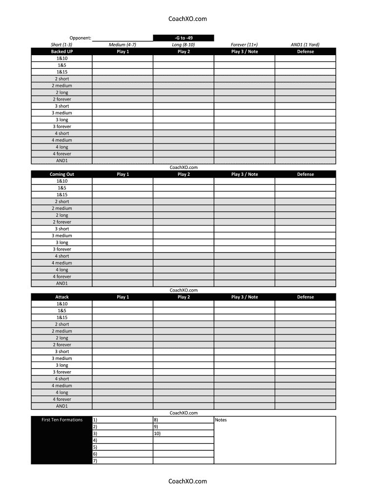 Blank Football Play Sheet Template Excel – Fill Online With Blank Call Sheet Template