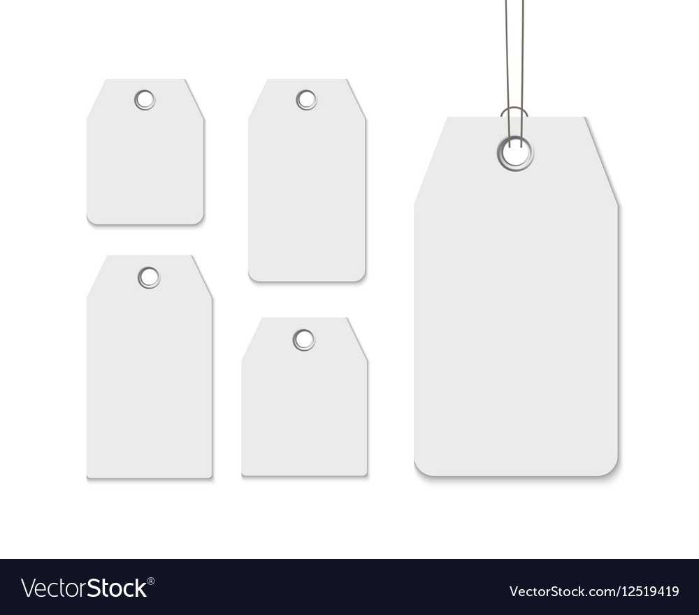 Blank Labels Template Price Tags Set Realistic Throughout Blank Suitcase Template