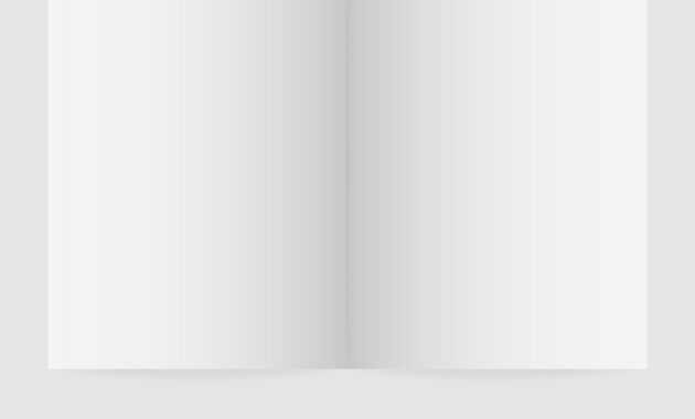 Blank Magazine Spread Template within Blank Magazine Spread Template