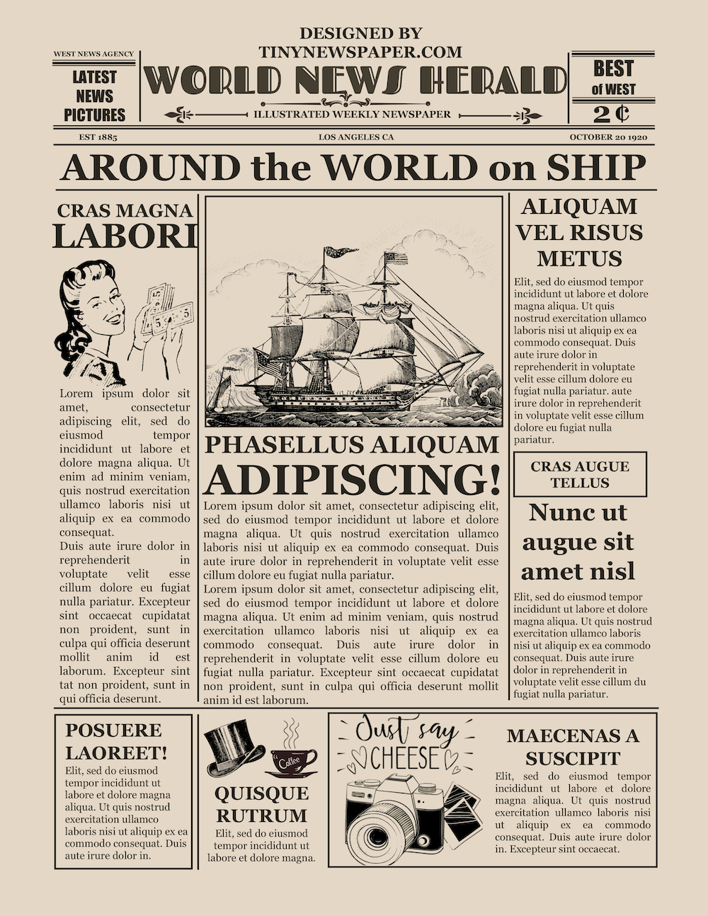Blank Old Newspaper Template Regarding Old Newspaper Template Word Free