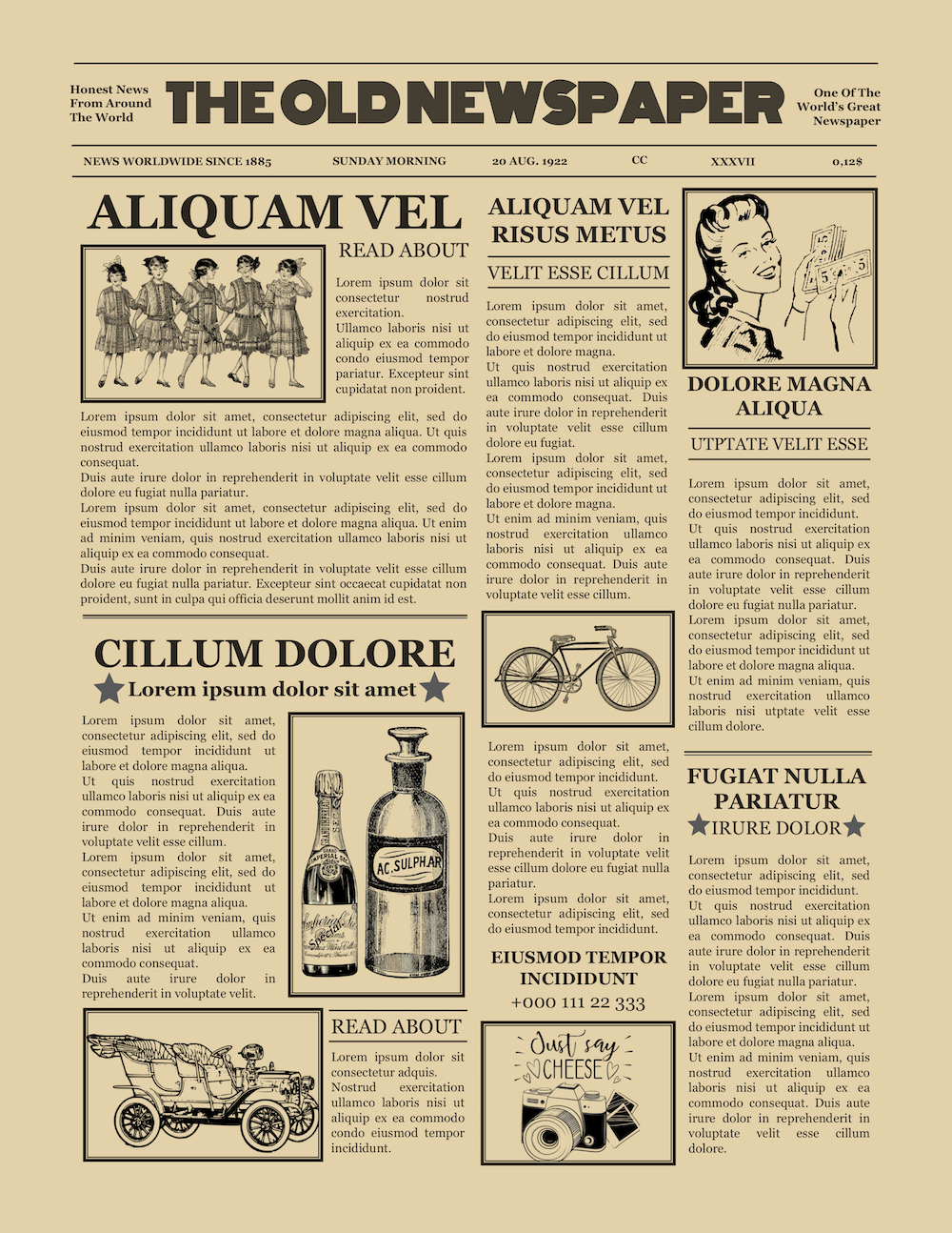 Blank Old Newspaper Template With Regard To Old Newspaper Template Word Free
