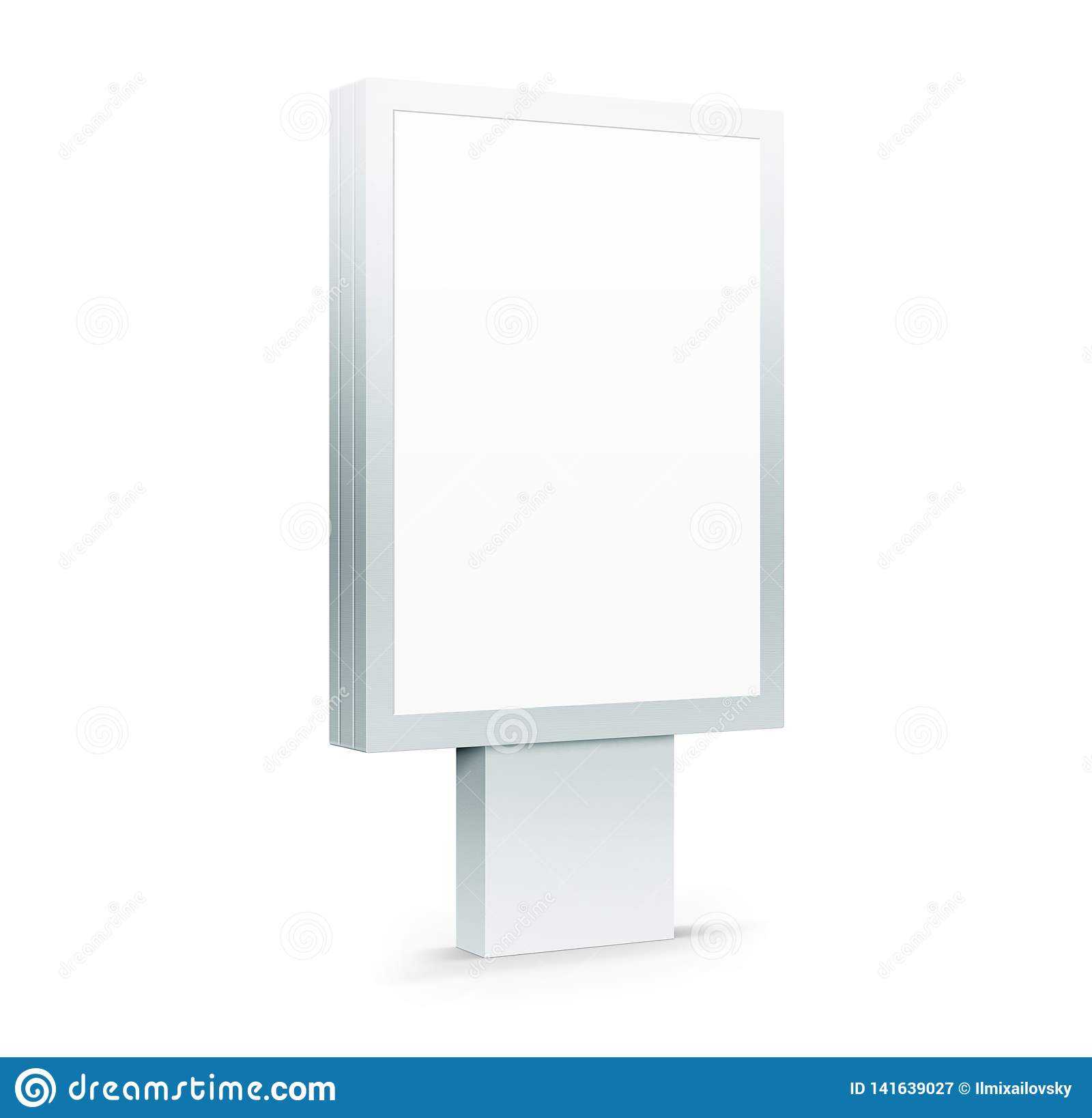 Blank Outdoor Banner Template Isolated On White Background Throughout Outdoor Banner Template