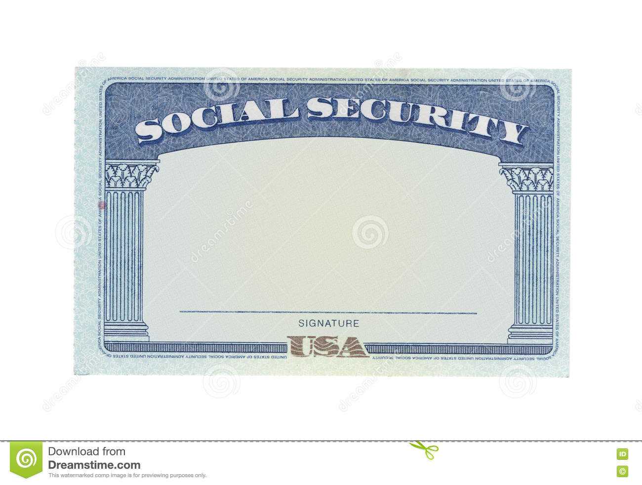 Blank Social Security Card Template Download - Great In Blank Social Security Card Template