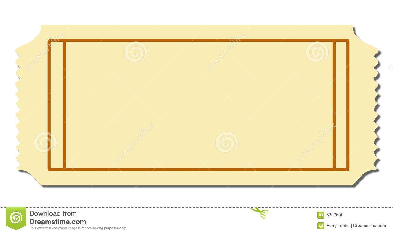 Blank Ticket Stock Vector. Illustration Of Night, Backdrop Within Blank Admission Ticket Template