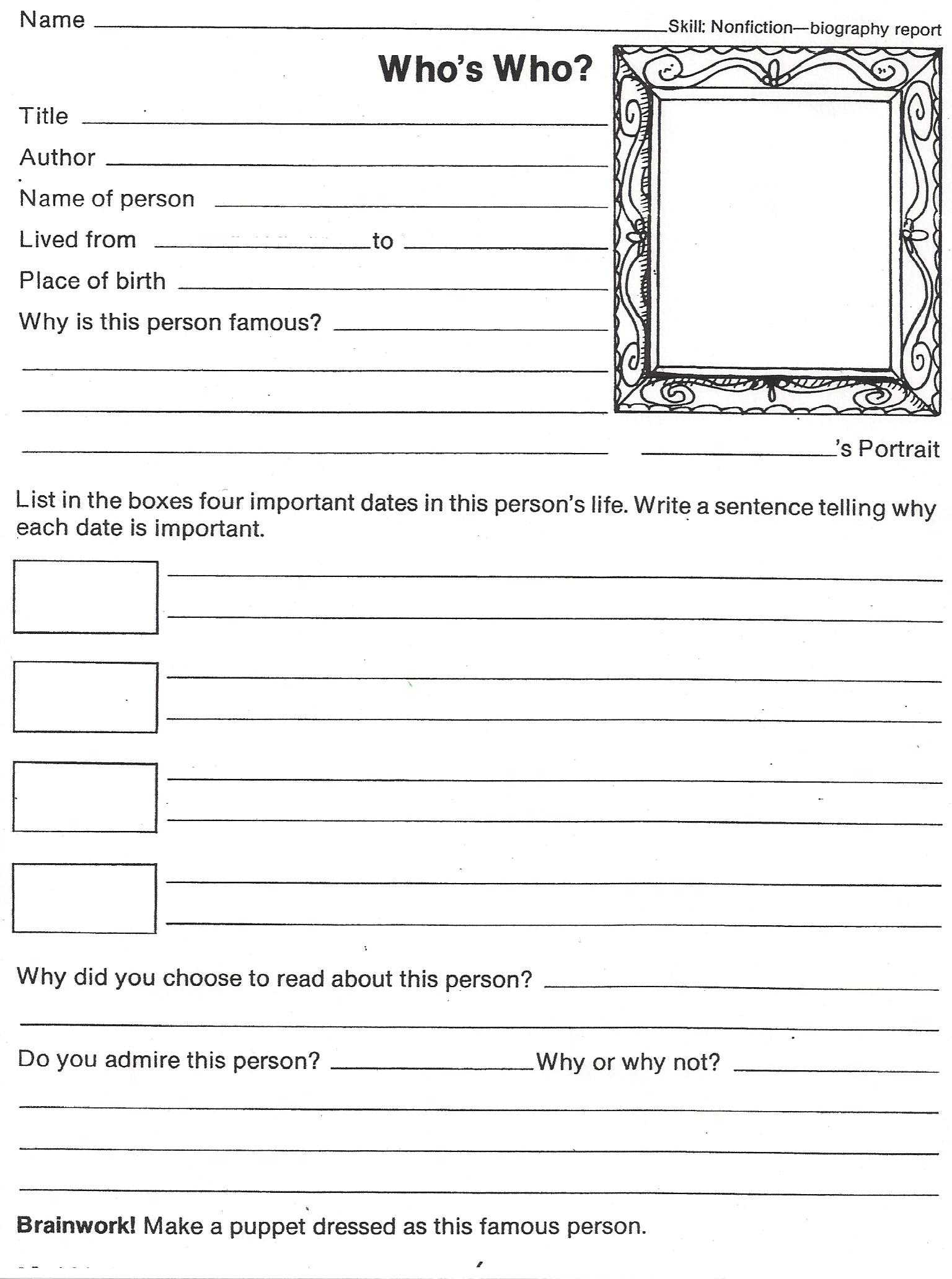 Book Report Template 2Nd Grade Free – Book Report Form With Book Report Template 3Rd Grade