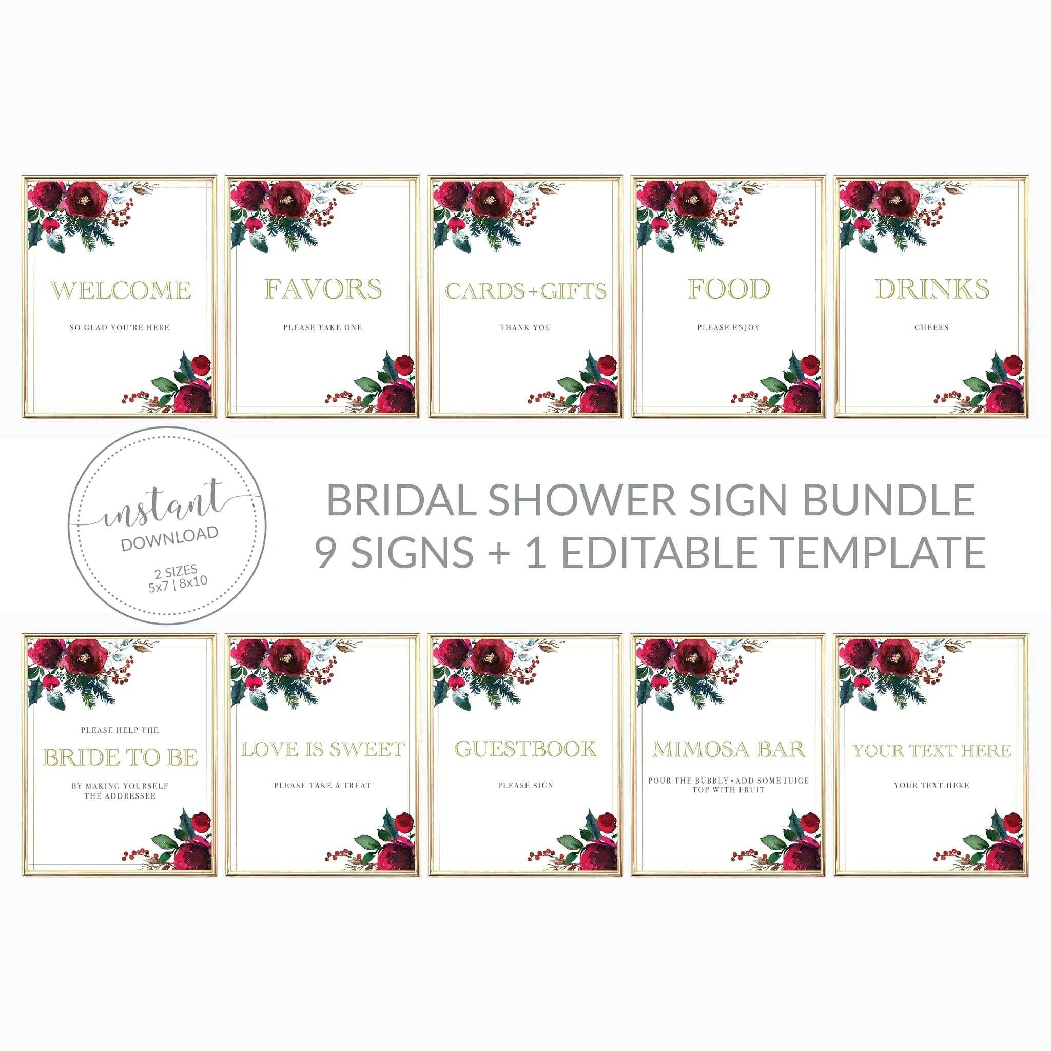 Bridal Shower Banner Template – Harryatkins Throughout Bridal Shower Banner Template