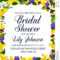 Bridal Shower Party Or Wedding Ceremony Invitation Stock With Regard To Bridal Shower Banner Template