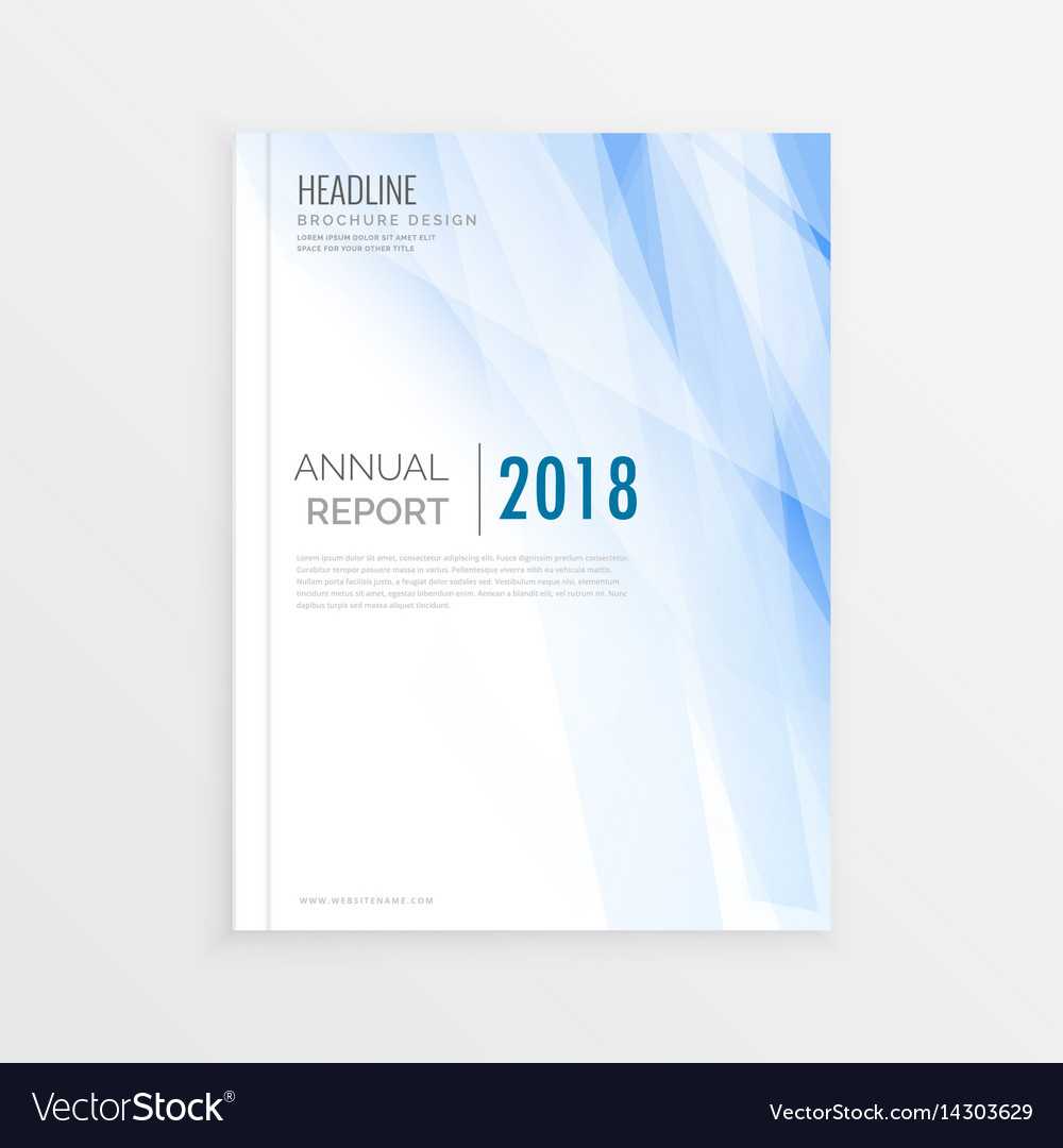 Brochure Design Template Annual Report Cover With Technical Report Cover Page Template
