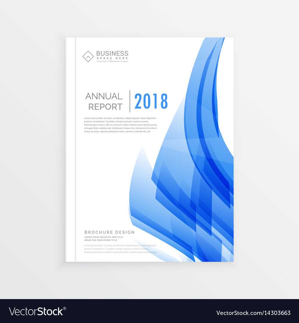 Business Annual Report Cover Page Template In A4 Within Cover Page For Report Template