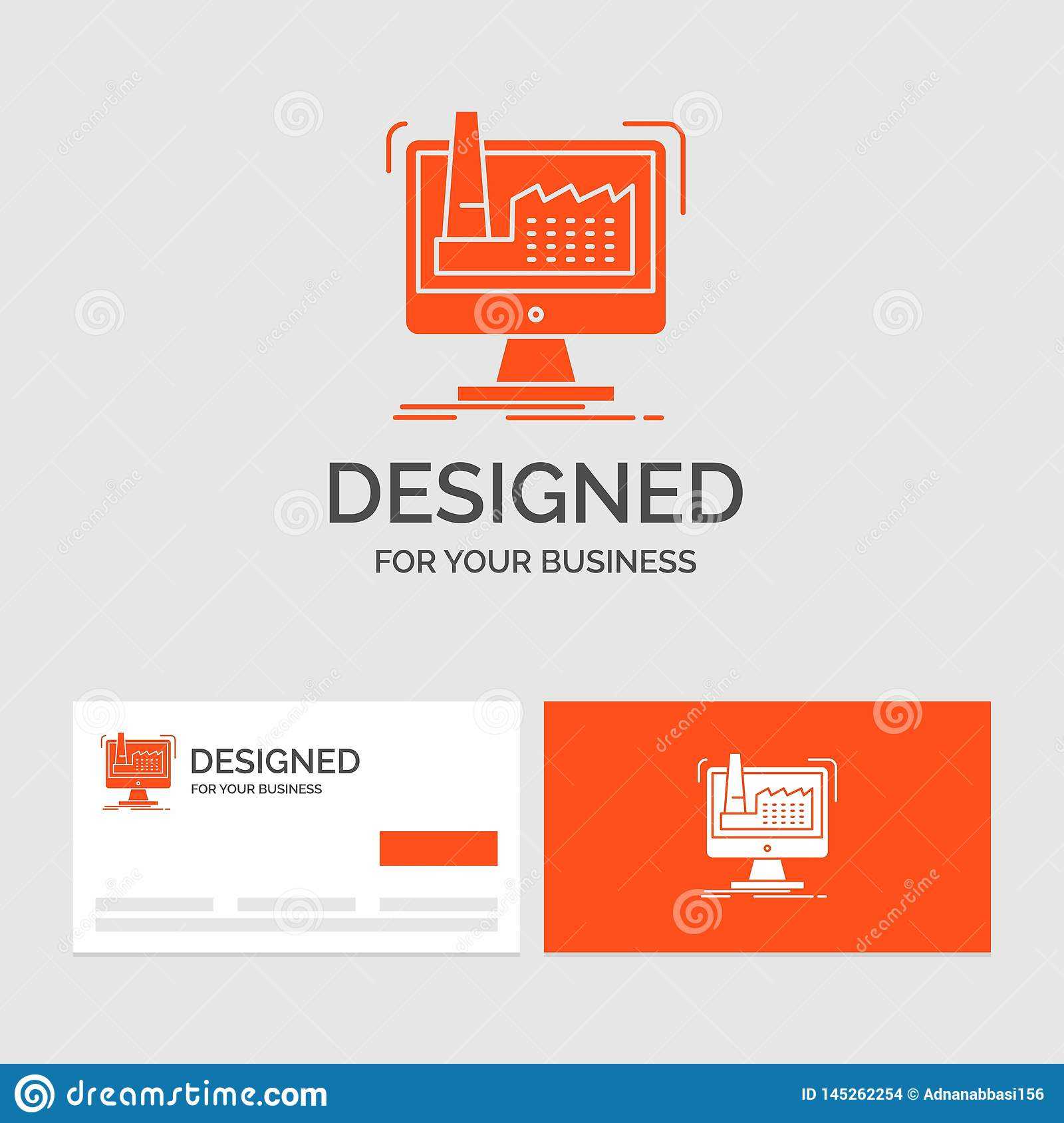 Business Logo Template For Digital, Factory, Manufacturing Throughout Product Line Card Template Word
