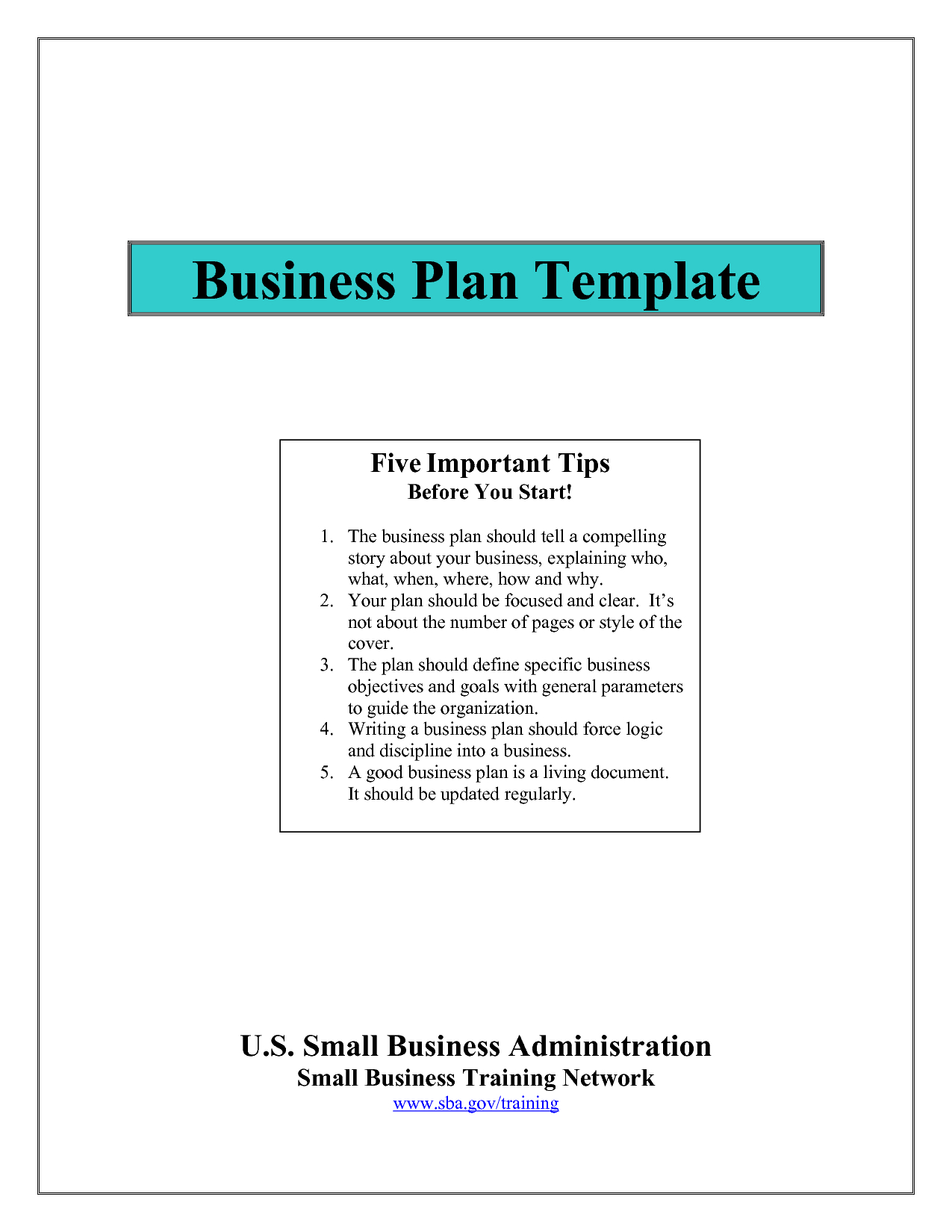 Business Plan Template For Free Restaurant Example Pdf Inside Business Plan Template Free Word Document