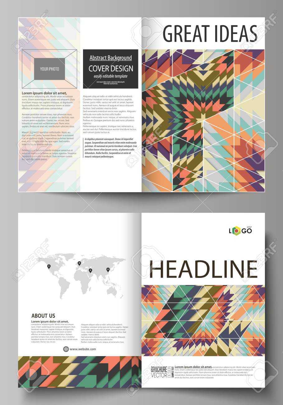 Business Templates For Bi Fold Brochure, Flyer, Booklet, Report Intended For Noc Report Template