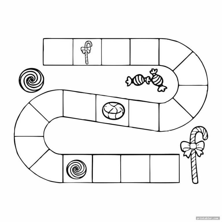 Candyland Board Template Printable – Printabler In Blank Candyland ...