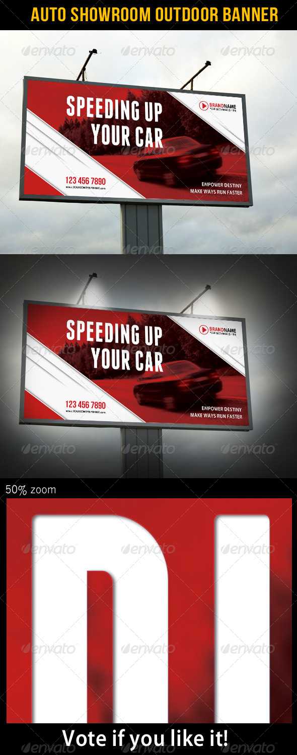 Car Banner Graphics, Designs & Templates From Graphicriver In Outdoor Banner Design Templates