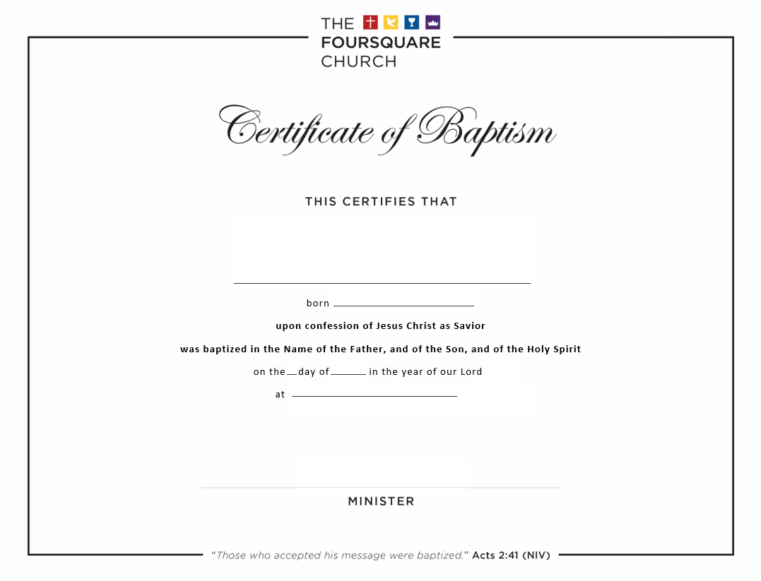Certificates: Baptism And Dedication | News + Resources Intended For Baptism Certificate Template Word
