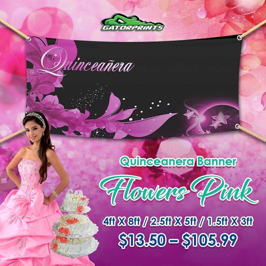 Check Out Our Quinceañera Banners – Gatorprints Within Sweet 16 Banner Template