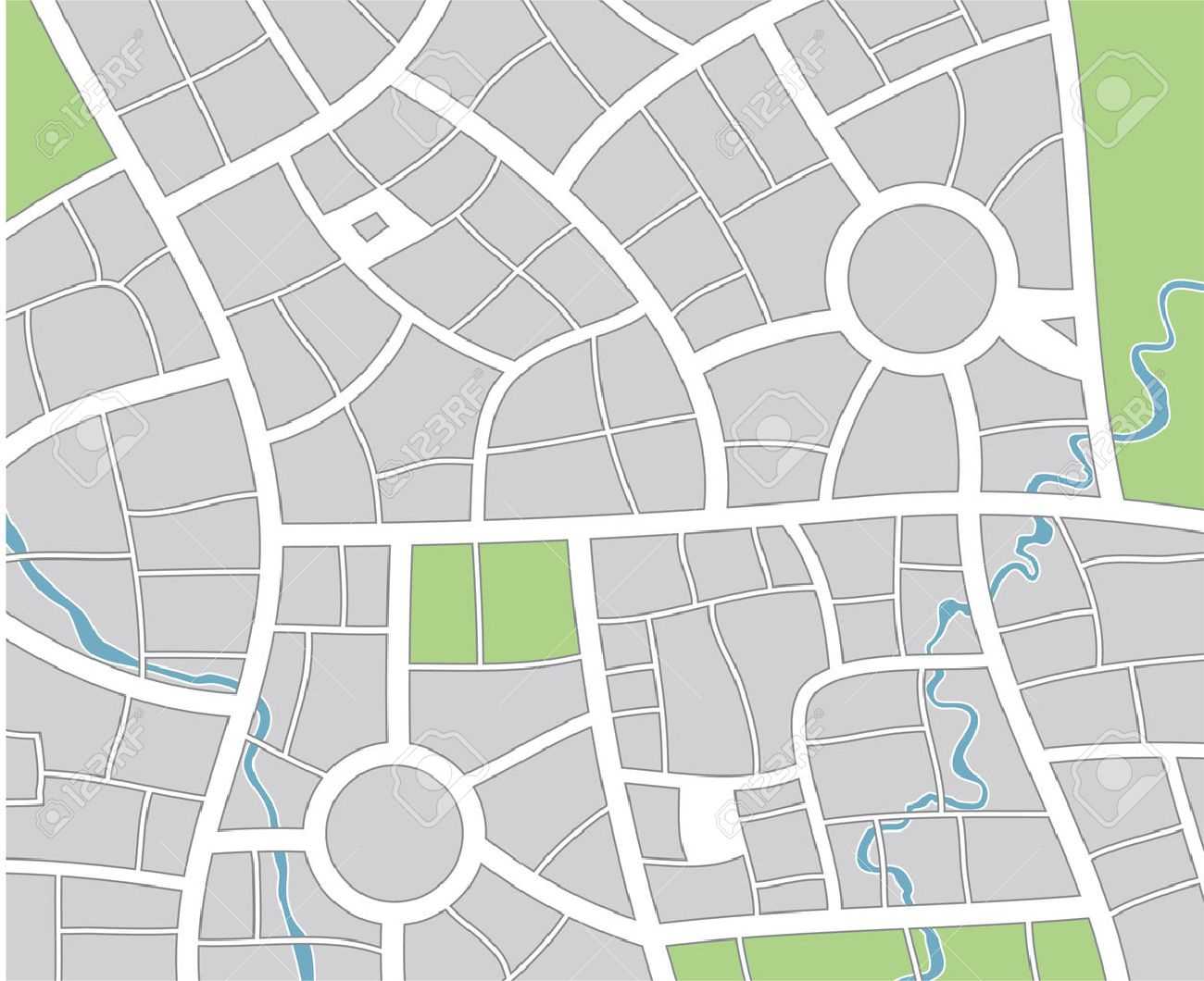 City Map Intended For Blank City Map Template