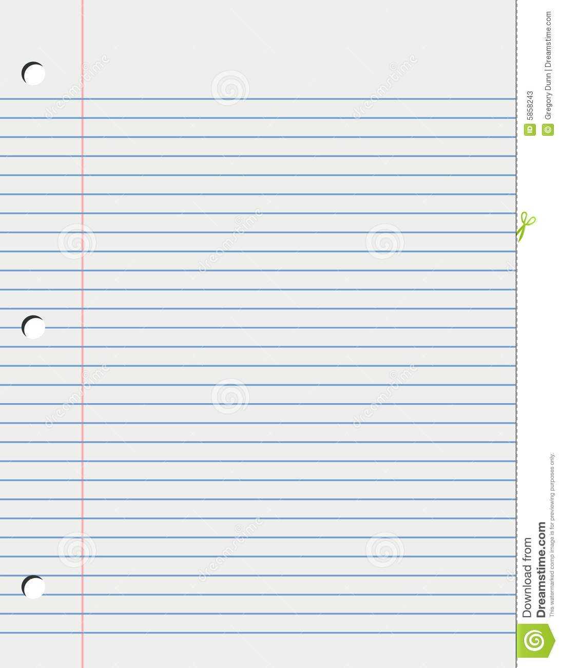 College Ruled Lined Paper Template Throughout College Ruled Lined Paper Template Word 2007