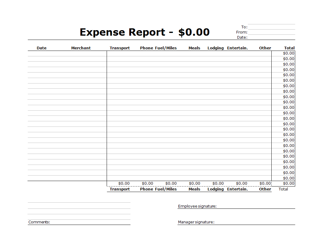 Company Expense Report Excel Spreadsheet | Templates At Throughout Expense Report Spreadsheet Template Excel