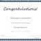 Congratulation Certificates Templates - Calep.midnightpig.co for Congratulations Certificate Word Template