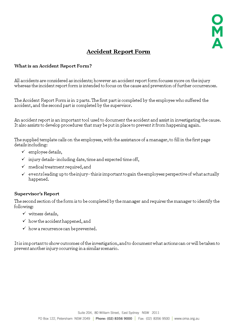 Construction Incident Report Form Template – Calep For Ohs Incident Report Template Free