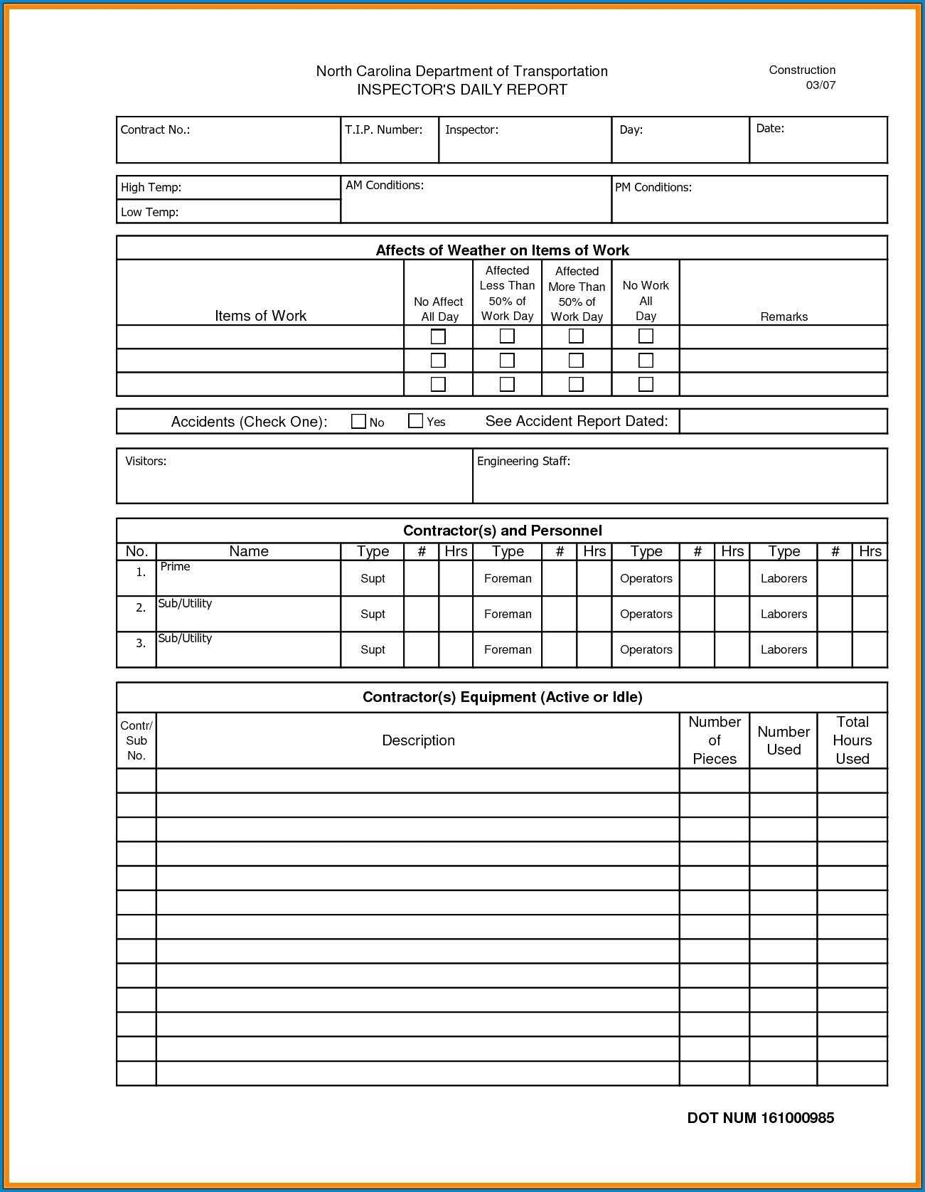 Construction Reports Template – Refat Within Construction Daily Progress Report Template