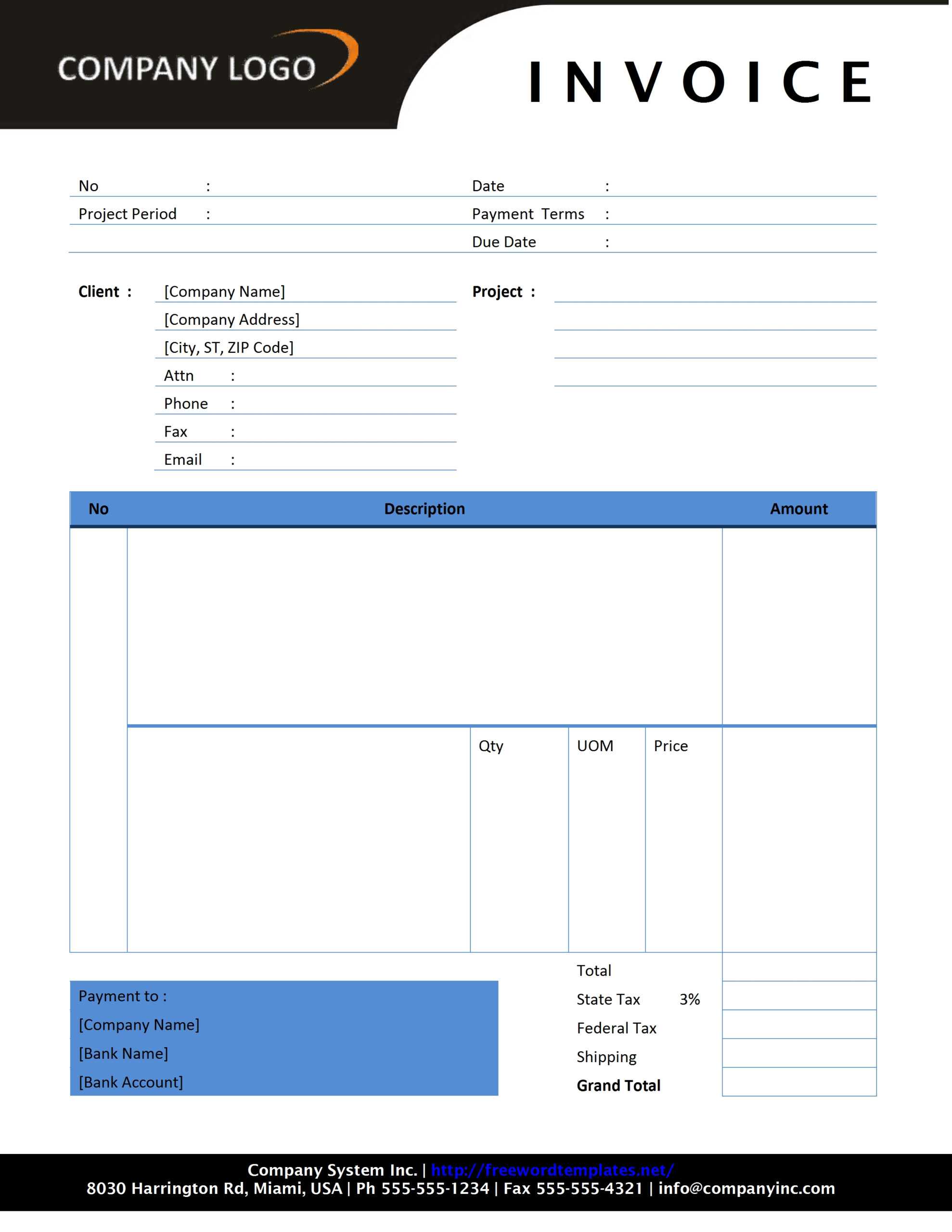 Consultant Invoice Template For Free Proforma Invoice Template Word