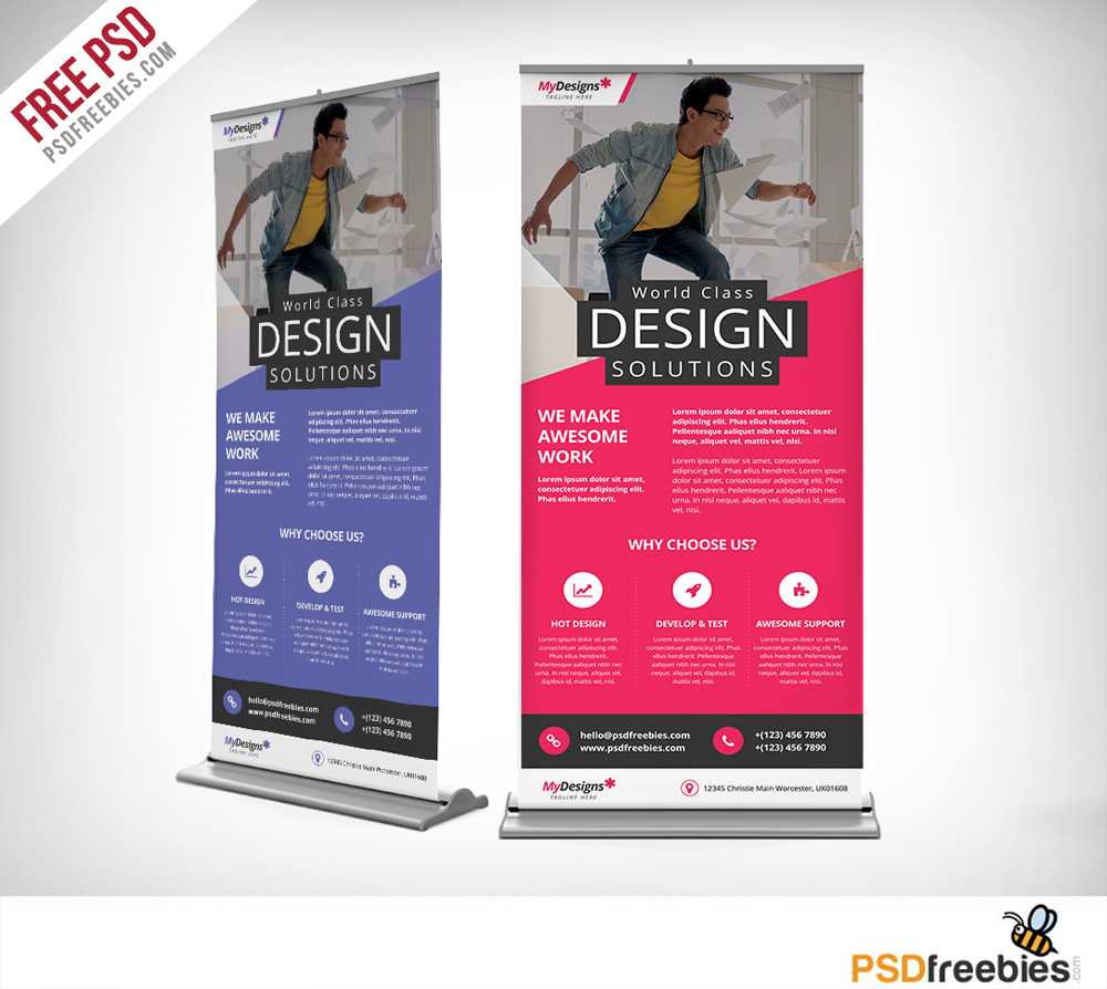 Corporate Outdoor Roll Up Banner Free Psd | Psdfreebies For Outdoor Banner Template