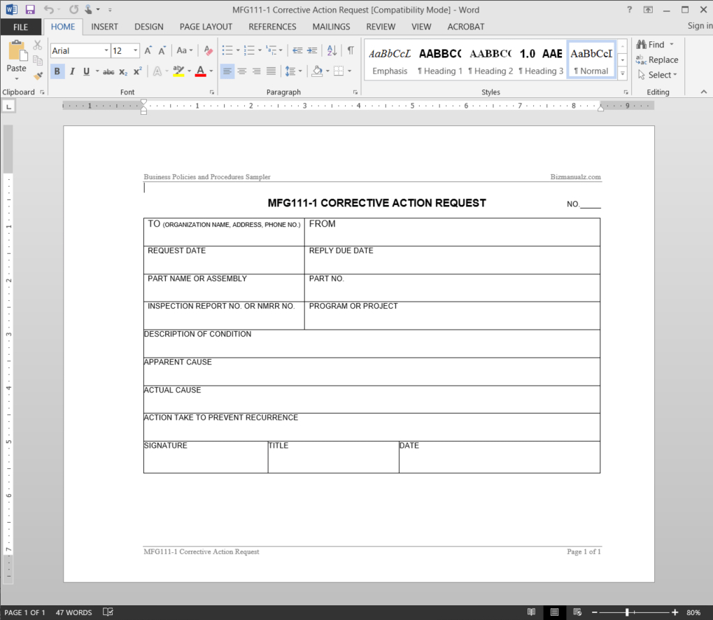 Corrective Action Report - Dalep.midnightpig.co regarding Corrective Action Report Template Corrective Action Report – Dalep.midnightpig.co Regarding Corrective Action Report Template