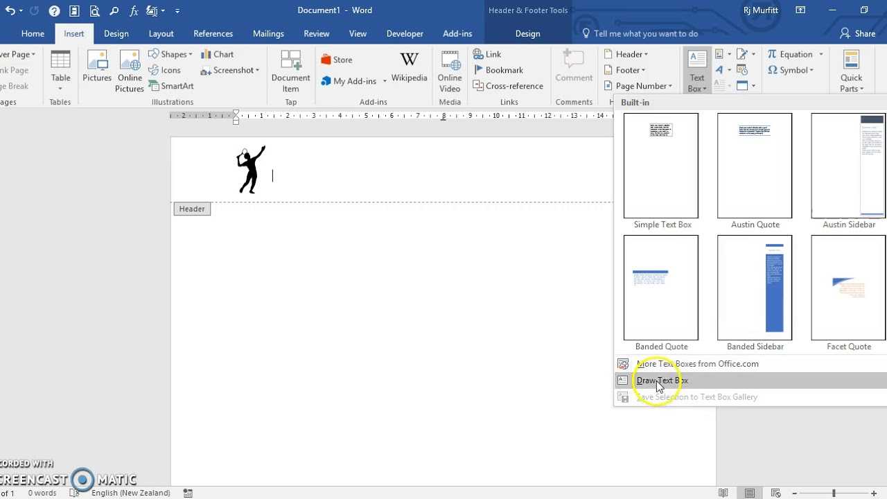 Create A Letterhead Template In Microsoft Word 2016 With How To Insert Template In Word