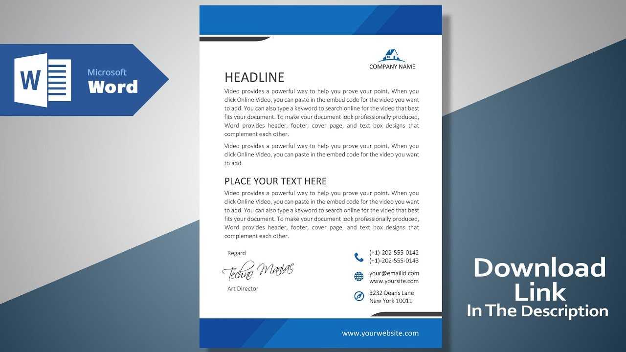 Create A Modern Professional Letterhead | Free Template | Ms Word Letterhead Tutorial Version 2.0 for How To Create A Letterhead Template In Word Create A Modern Professional Letterhead | Free Template | Ms Word Letterhead Tutorial Version 2.0 For How To Create A Letterhead Template In Word
