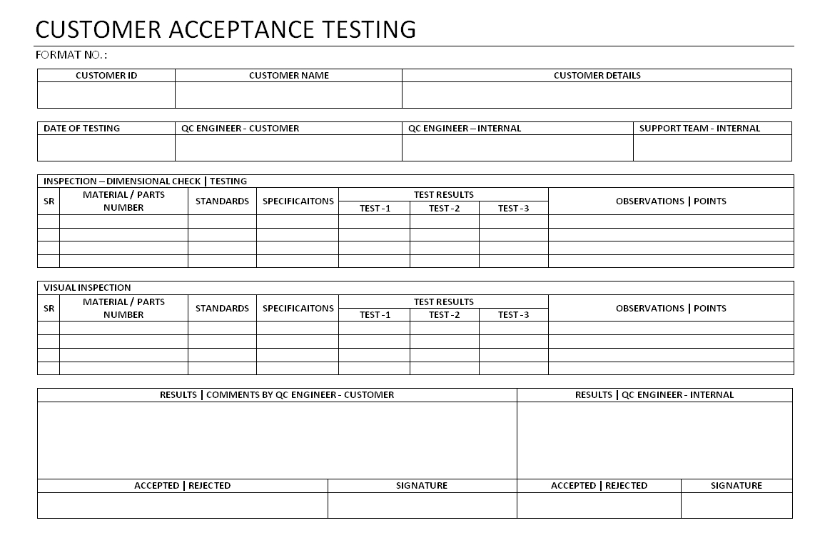 Customer Acceptance Testing - inside User Acceptance Testing Feedback Report Template Customer Acceptance Testing – Inside User Acceptance Testing Feedback Report Template
