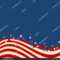 Стоковая Векторная Графика «American Flag Patriotic Inside Blank Template Of The United States