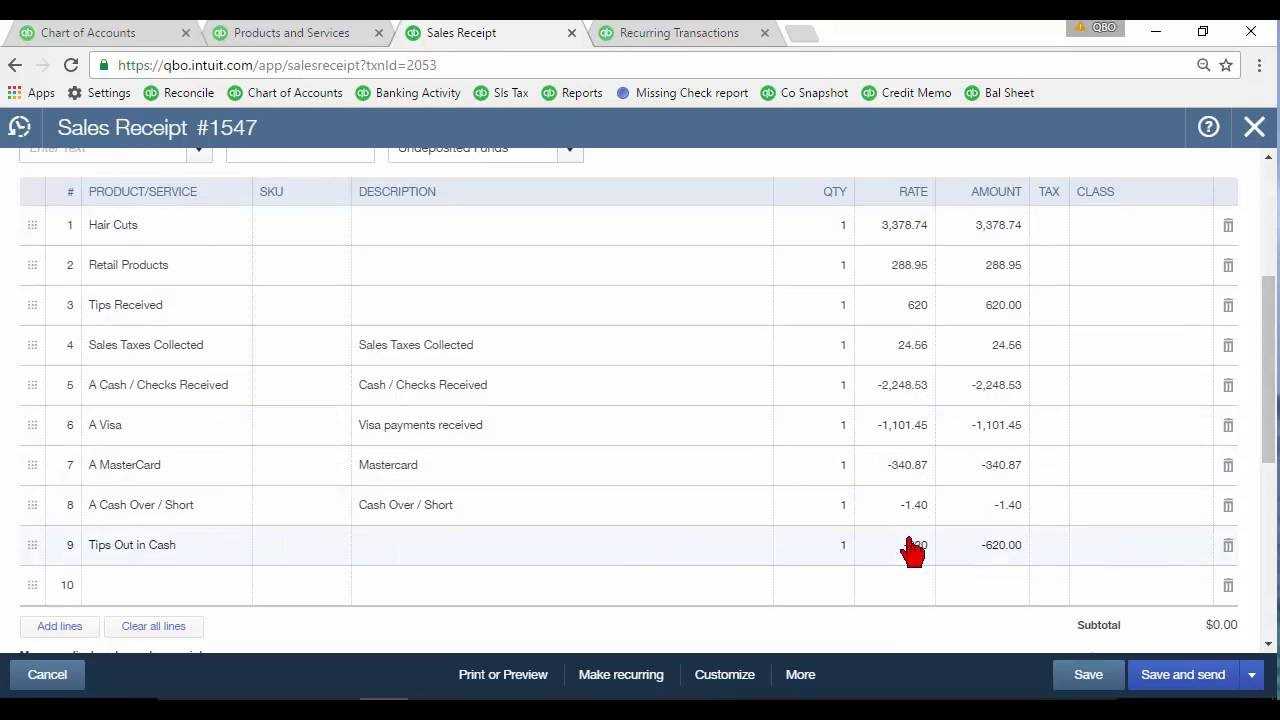 Daily Sales Summary In Quickbooks Online Within Quick Book Reports Templates