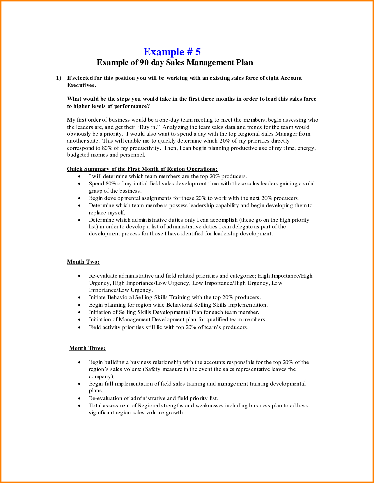Day Business An Template Word 30 60 90 Plan For Sales With Regard To 30 60 90 Day Plan Template Word