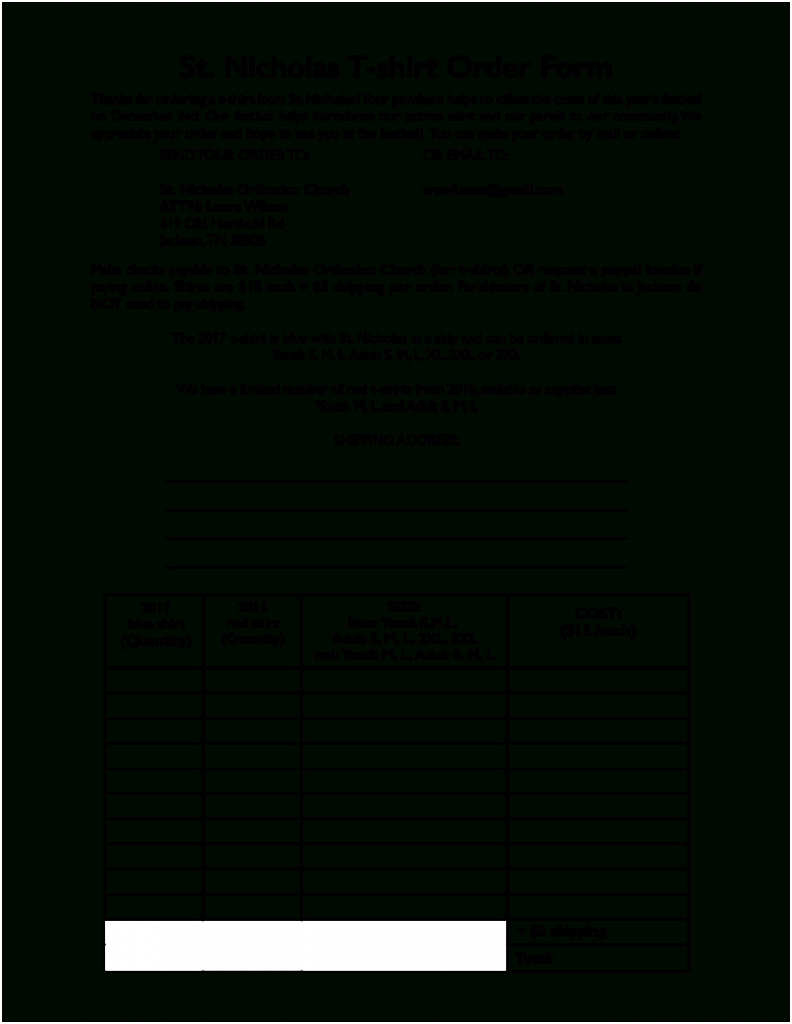 Download Large Size Of T Shirt Order Form Blank Template within Blank T Shirt Order Form Template Download Large Size Of T Shirt Order Form Blank Template Within Blank T Shirt Order Form Template