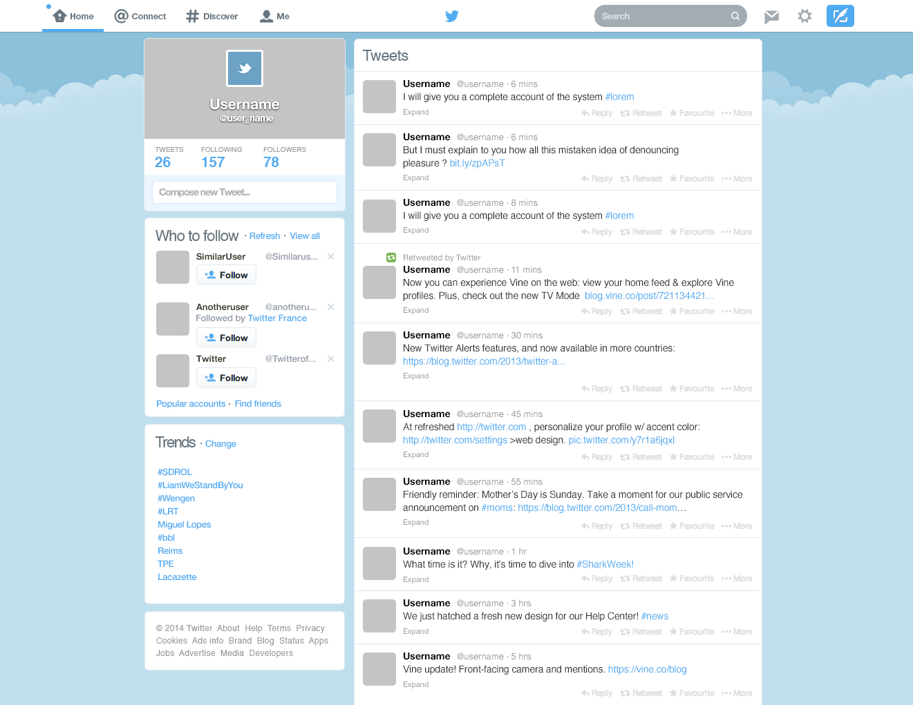 Dribbble - Freebie Twitter Gui Bymariedehayesmarie With Regard To Blank Twitter Profile Template