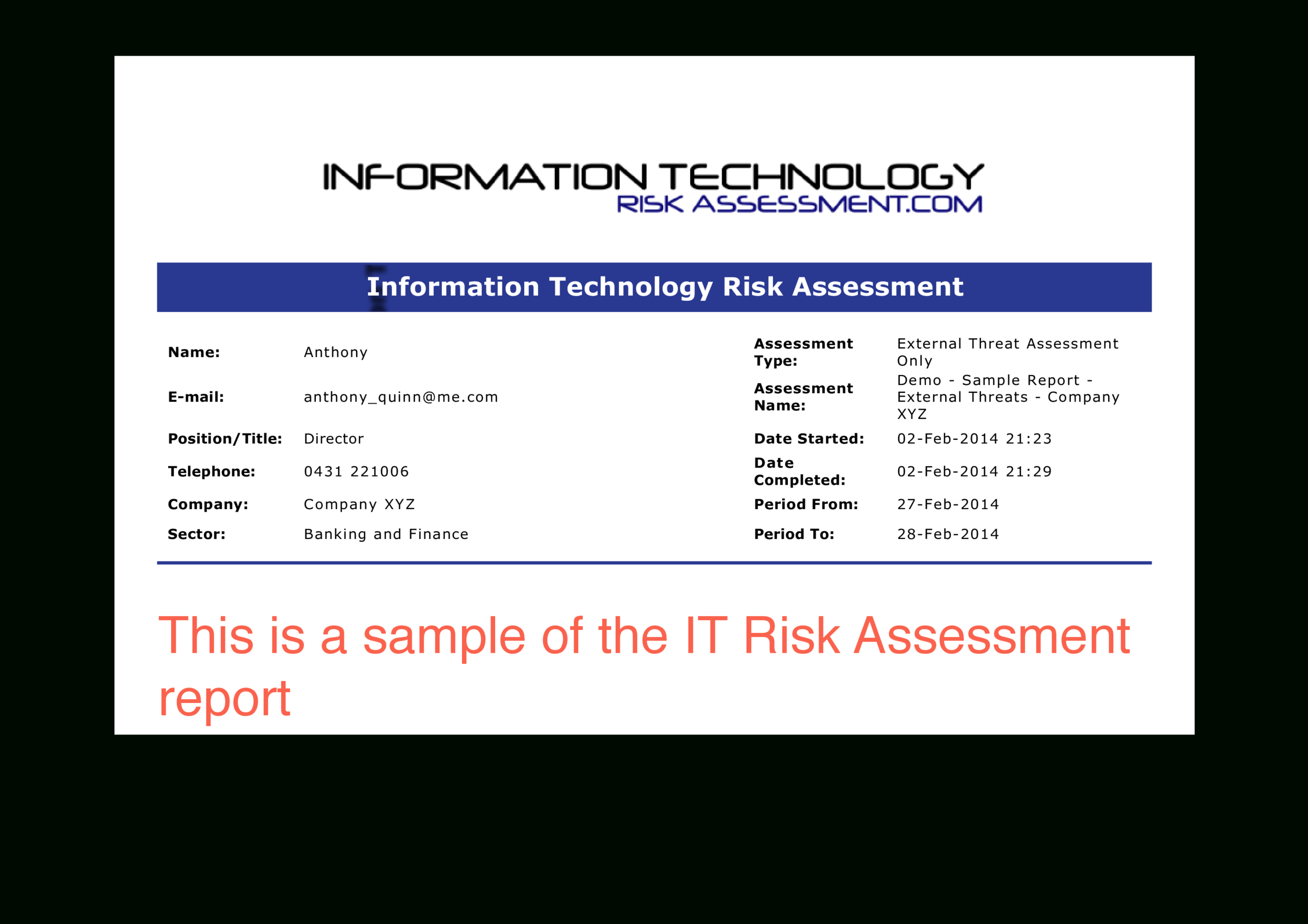 免费It Risk Assessment Report | 样本文件在 inside Threat Assessment Report Template 免费It Risk Assessment Report | 样本文件在 Inside Threat Assessment Report Template