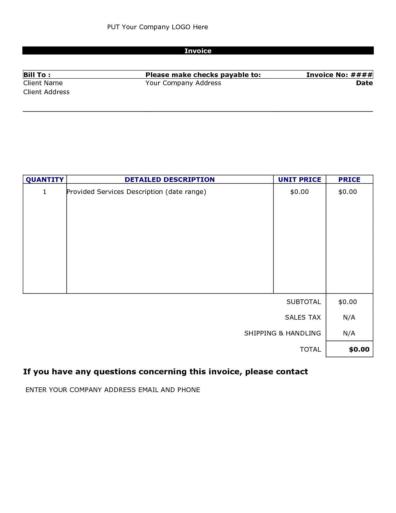 Ebook] Modele Document Word 2010 With Invoice Template Word 2010