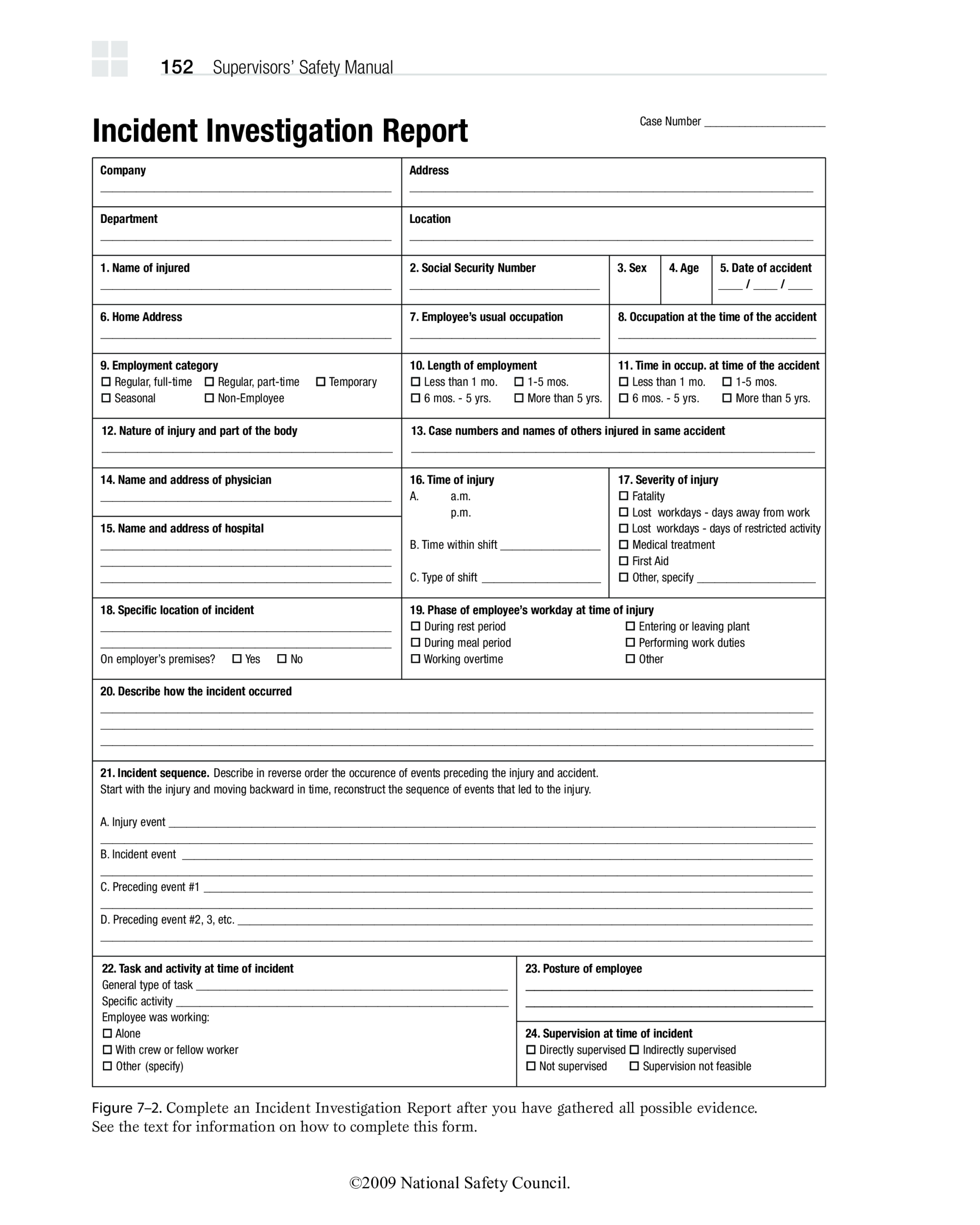 Employee Health Incident Investigation Report | Templates At Inside Hr Investigation Report Template
