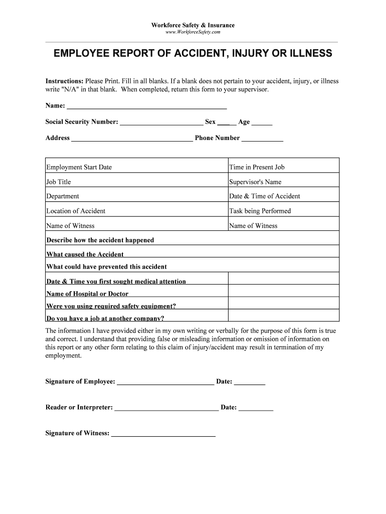 Employee Incident Report Template – Dalep.midnightpig.co With Regard To Generic Incident Report Template