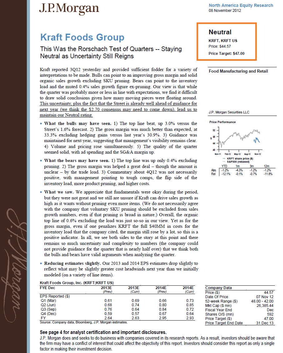 Equity Research Report - An Inside Look At What's Actually Intended For Stock Analysis Report Template