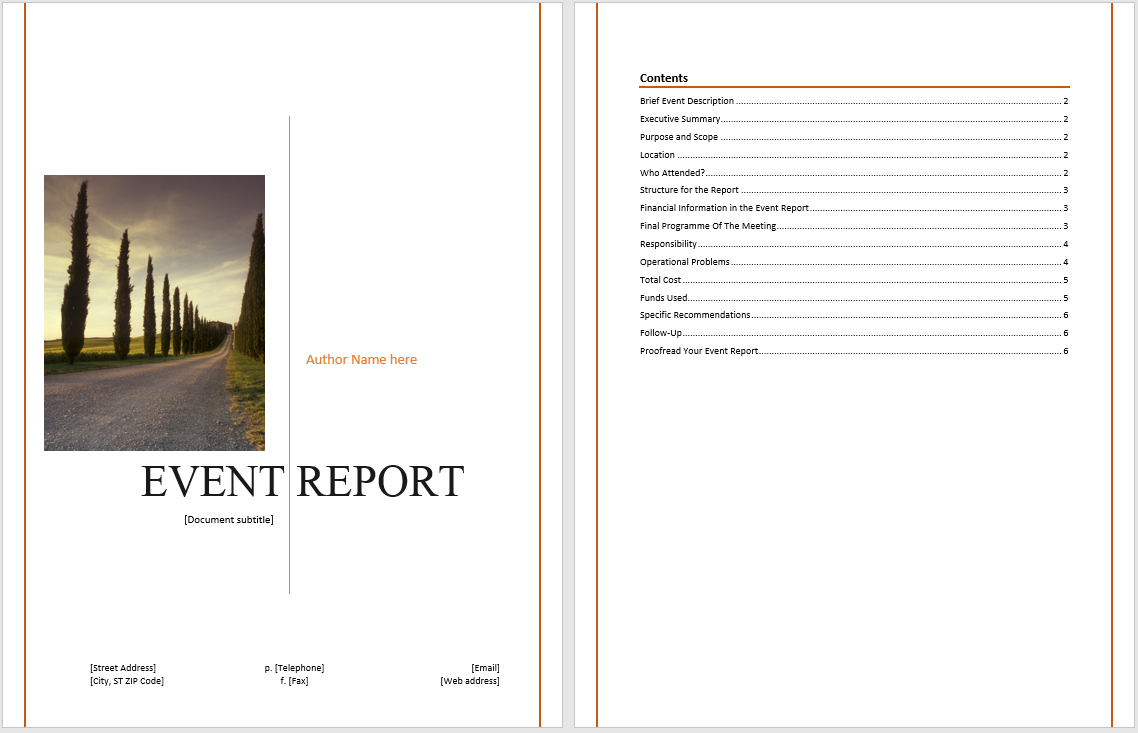 Event Report Template - Microsoft Word Templates within Conference Report Template Event Report Template – Microsoft Word Templates Within Conference Report Template