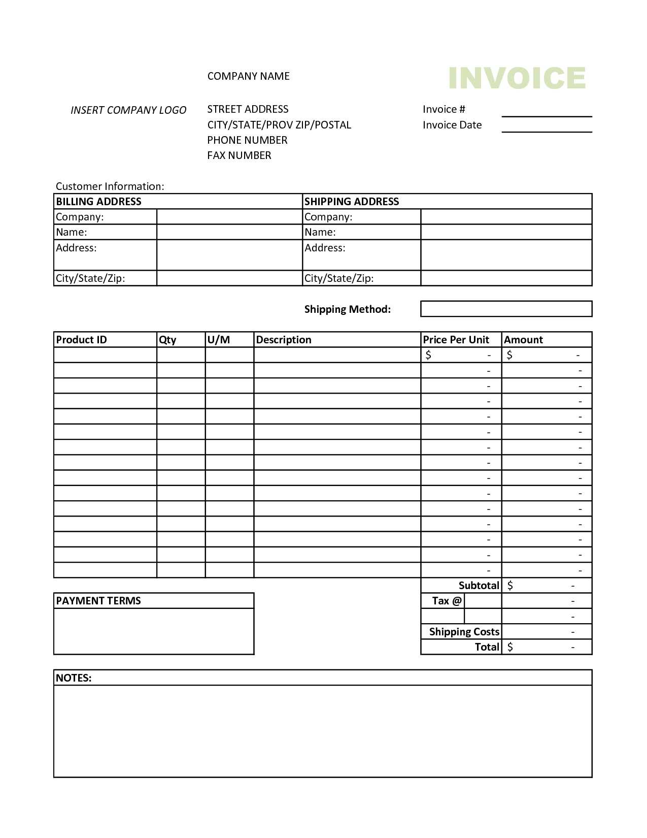 Excel Invoice Template 2010 ] – Aia G702 Application For Inside Invoice Template Word 2010