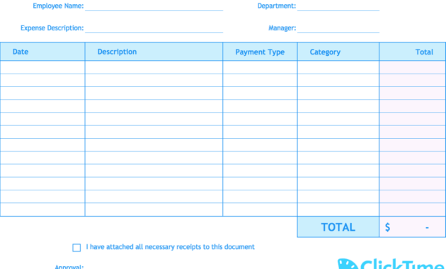 Expense Report Template | Track Expenses Easily In Excel in Company Expense Report Template